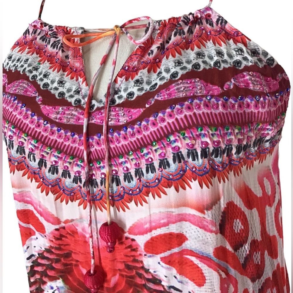 Shahida Parides Silk Python Maxi Dress Size Small NEW - Picture 10 of 14